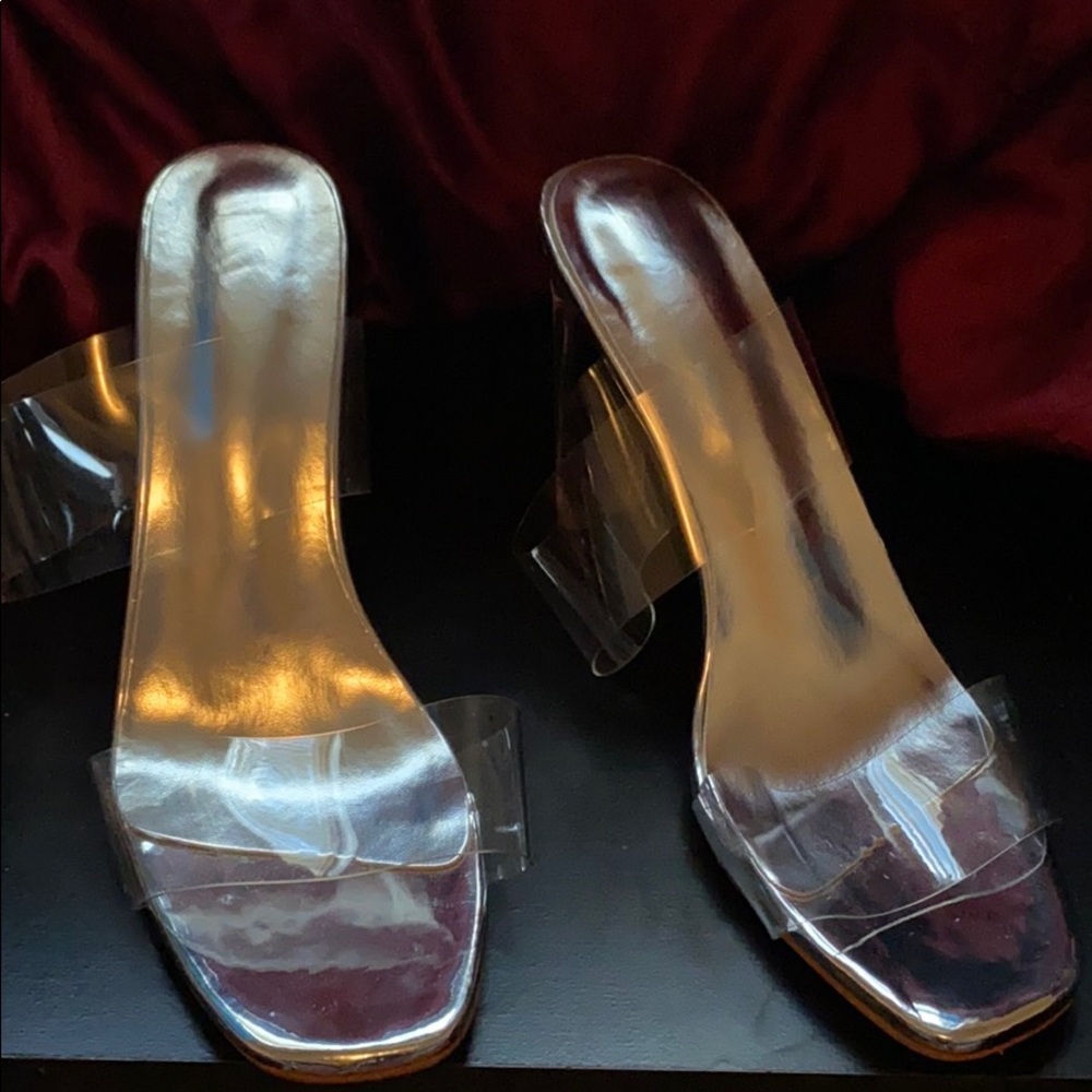 Clear heels